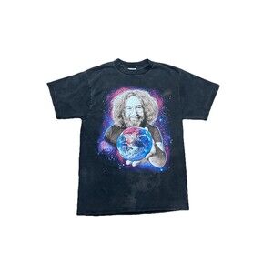 Vintage 90s Jerry Garcia Grateful Dead Globe in Space Graphic T-Shirt AOP L